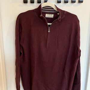NWOT LINKSOUL maroon 1/4 zip - size M